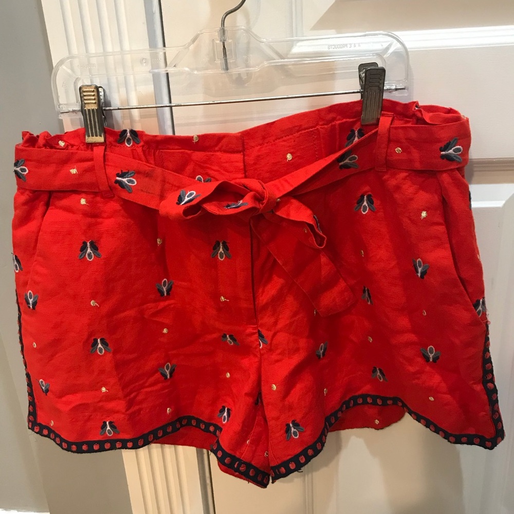 LOFT Embroidered Shorts